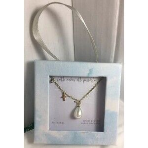 Faith makes all possible necklace 18 inch
